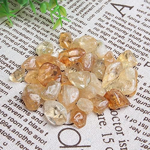 Acxico Cristales de piedras preciosas de cuarzo citrino de 3.53 oz 28-45 Piedras Gemas de piedras