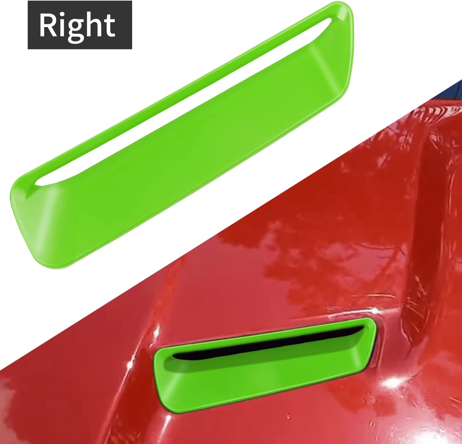 Mejiao Cubierta decorativa de ventilación de aire acondicionado para Dodge Challenger 2015-2020, color verde, 2 unidades