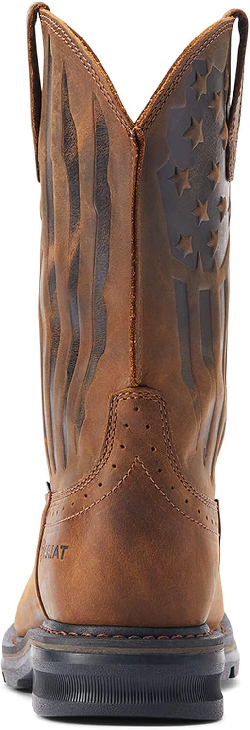 Ariat Sierra Shock Shield Patriot – Botas de trabajo con punta de acero para hombre