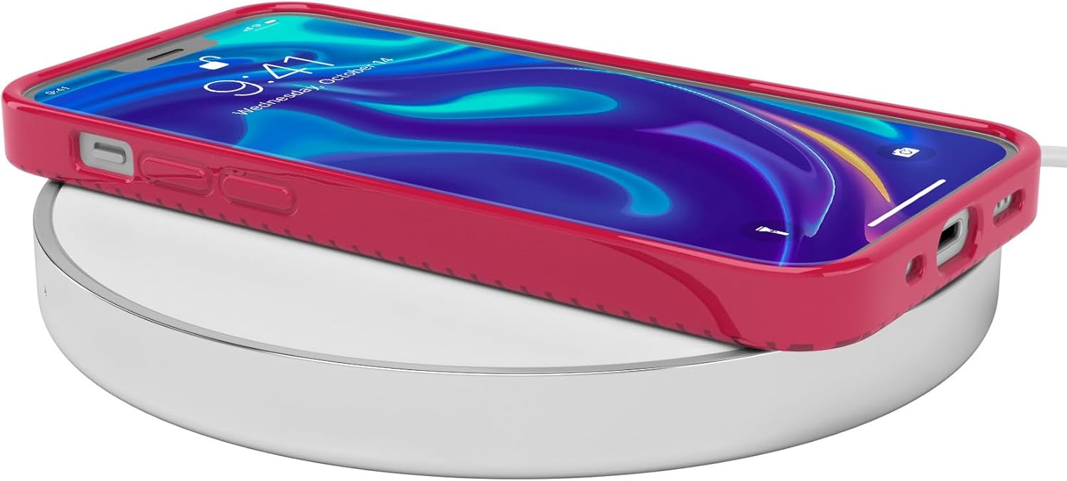 Casely Funda para iPhone 11  Mejor vestida  Funda rosa de pata de gallo