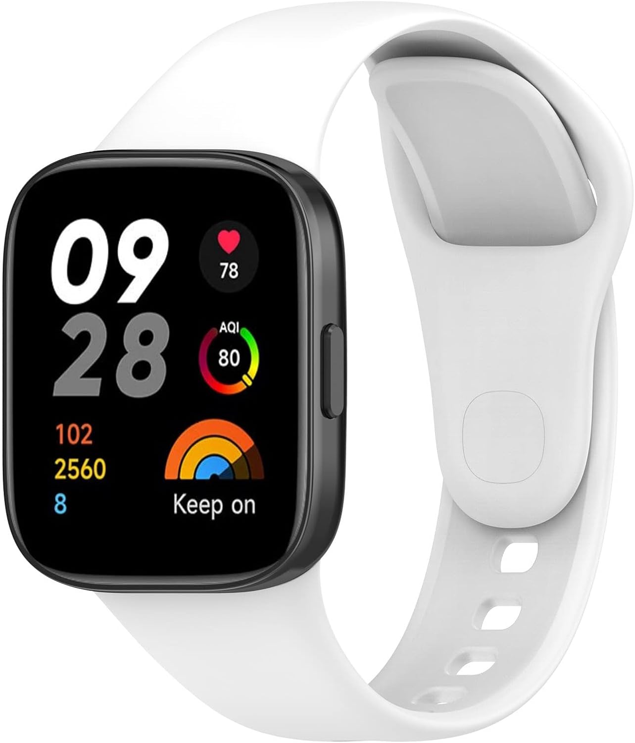 FitTurn Paquete de 8 correas coloridas compatibles con Xiaomi Mi Watch Lite 3Redmi Watch 3, correa deportiva de repuesto ajustable de silicona suave