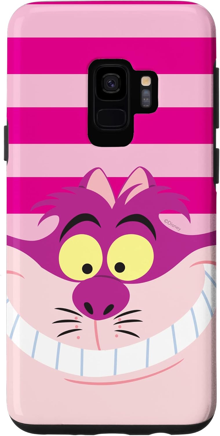 Funda para Galaxy S9 Disney Alicia en el País de las Maravillas Cheshire Cat Pink Stripes