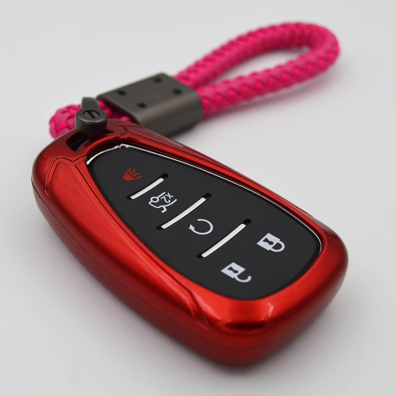 Funda para llavero + llavero para Chevrolet Chevy Malibu Camaro Trax Traverse Sonic Cruze Volt Equinox Trailblazer