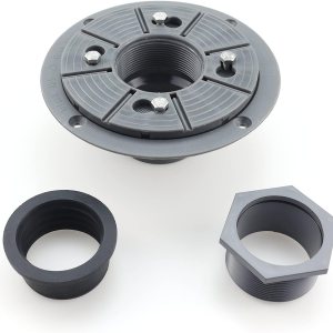 Bernkot Kit de base de drenaje de ducha de 2 pulgadas de PVC con base de drenaje de ducha, adaptador roscado y junta de acoplador de goma para Bernkot Kit de base de drenaje de ducha de 2 pulgadas de PVC con base de drenaje de ducha, adaptador roscado y junta de acoplador de goma para