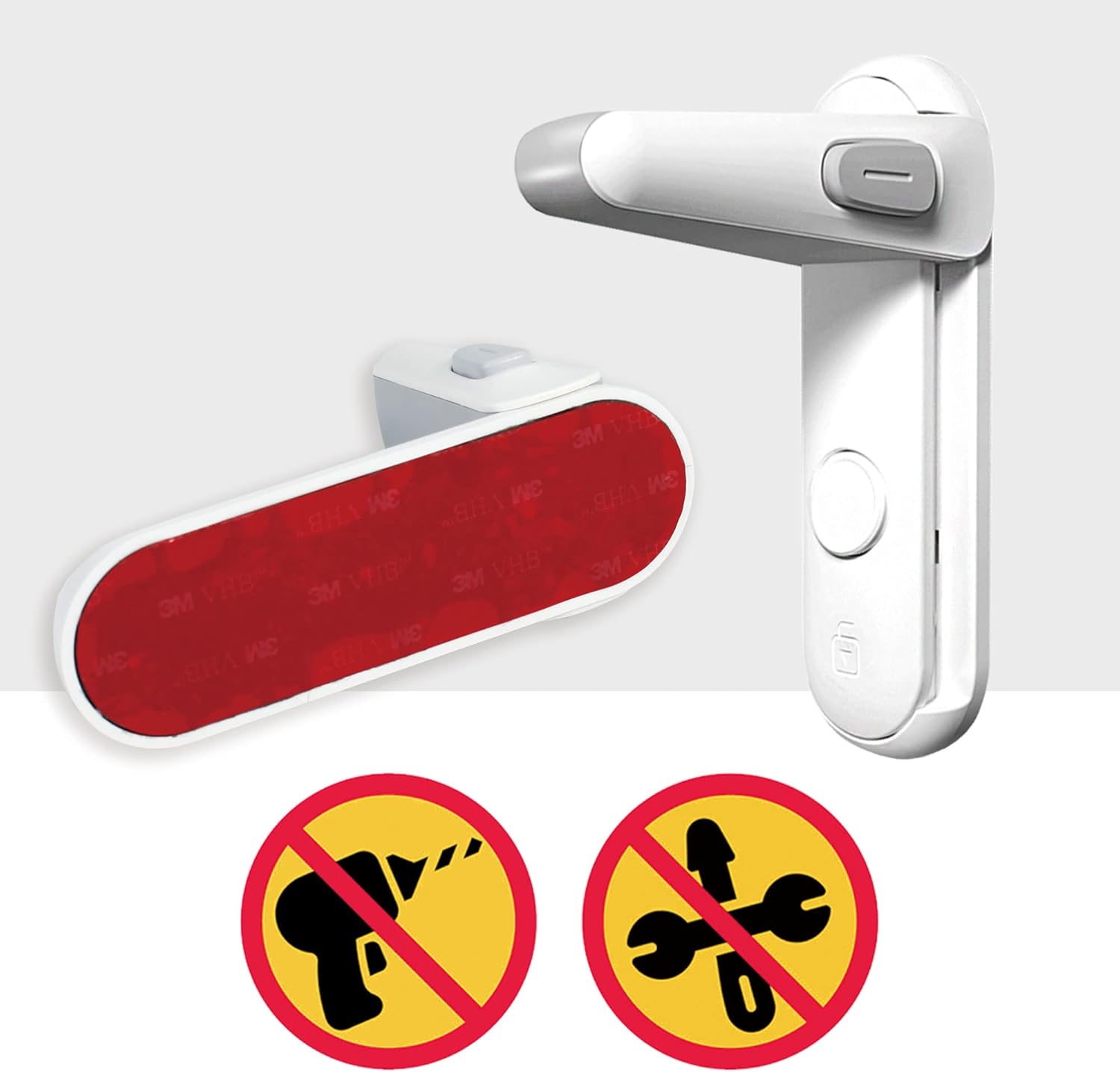 Cerraduras de seguridad para niños para puertas. Palanca de manija de puerta a prueba de bebés y cubiertas de perilla de estufa para seguridad