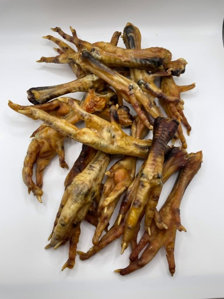 Golosinas de patas de pollo para gatos y perros- 8 piezas