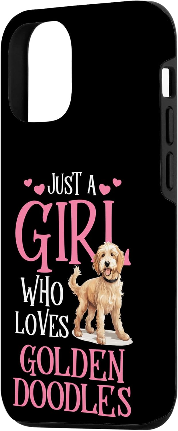 Funda para iPhone 1212 Pro Just A Girl Who Loves Golden Doodles