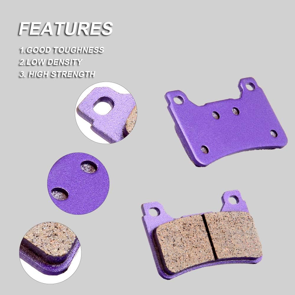 SCITOO Pastillas de freno de fibra de carbono aptas para Honda CBR1000RR 06 07 08 08 10 11 para Honda CBR1000RR, 07 08 09 10 11 para Honda CBR600RR