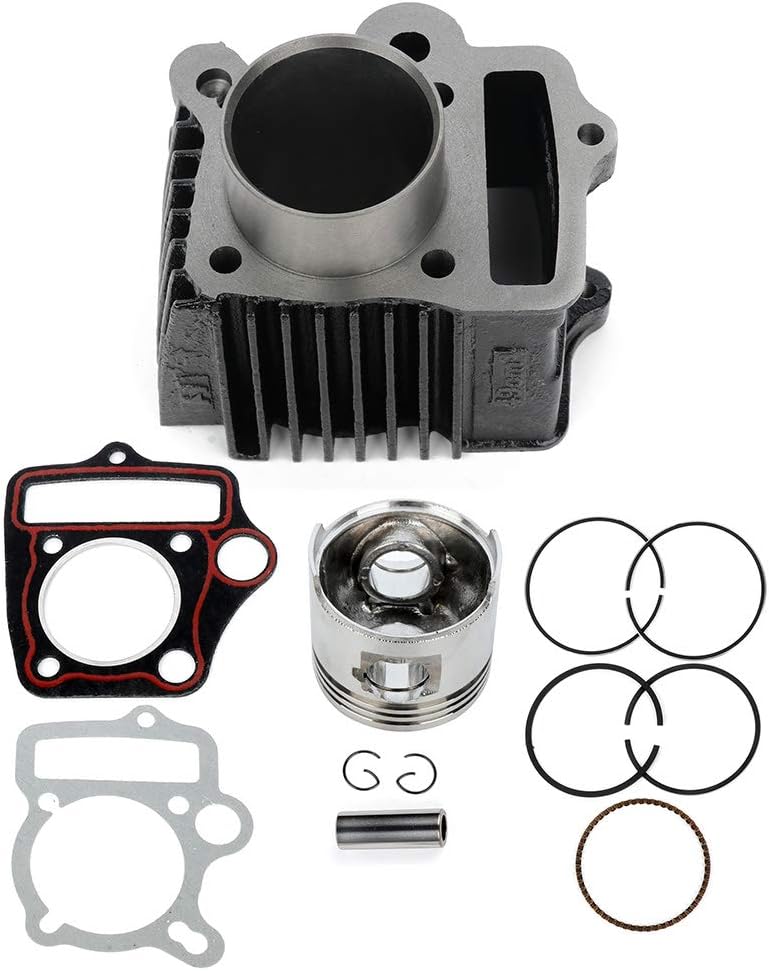 SCITOO Culatas de motor para Honda S65 SL70 XL70 XR70R C70 CL70 CL70 CRF70F CT70 NUEVO Cilindro pistón anillos y kit de juntas