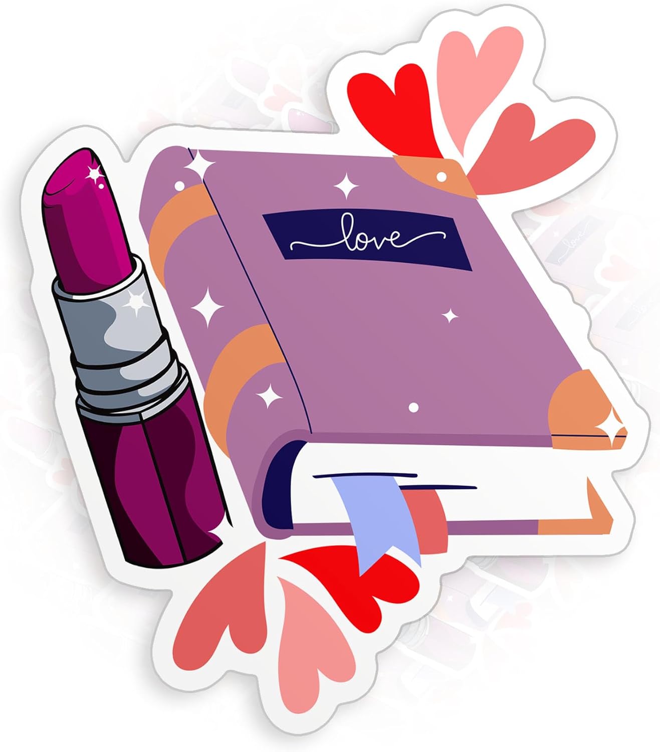 Owala – Calcomanías de vinilo troqueladas impermeables para amantes de los libros, para amantes de los libros, Kindle Girl, Booktok, para botella de