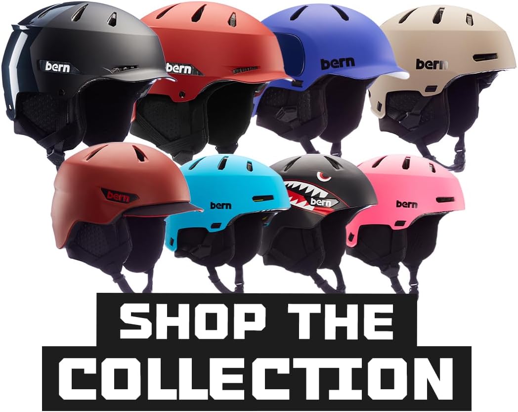 Bern Macon 2.0 – Casco deportivo de esquí y snowboard para hombres y mujeres, estilo borde, certificado multideporte, protección contra impactos