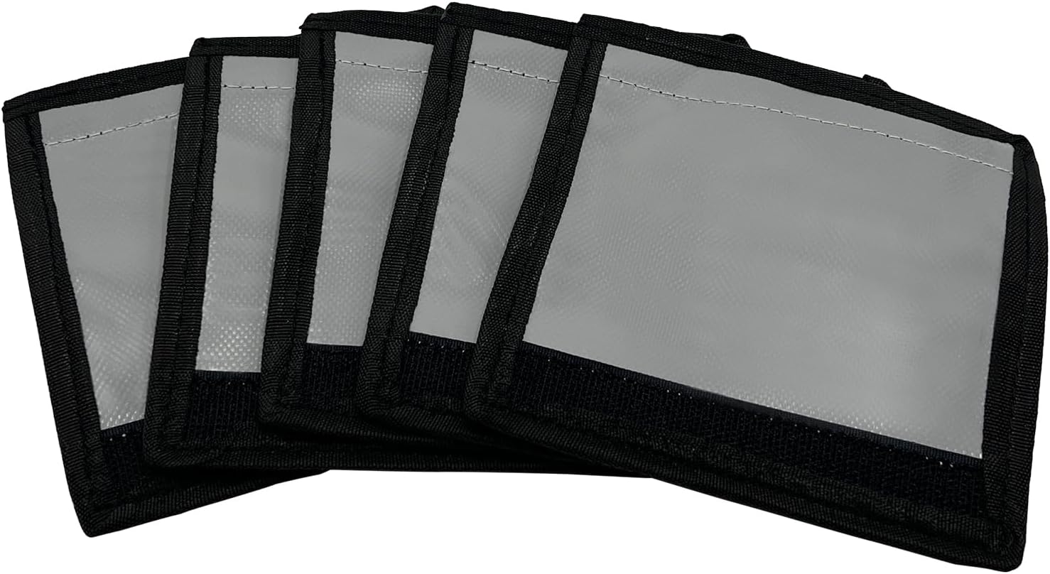 Poolzilla Paquete de 5 fundas de resorte para piscina, fundas de resorte grises con gancho y bucle para una fácil instalación, hechas de lona de PVC