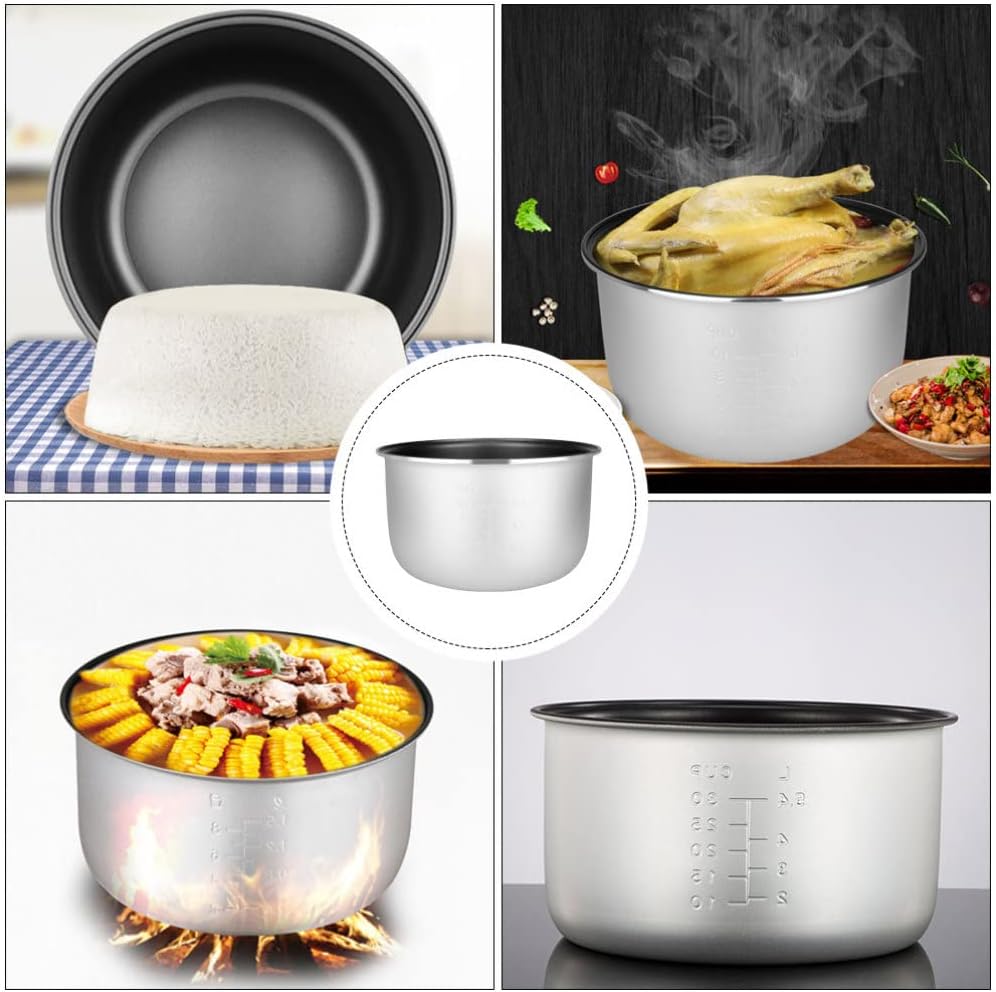 Olla de arrocera interior de repuesto para olla de cocina, revestimiento antiadherente para recipiente de cocción de arroz, tanque interior para