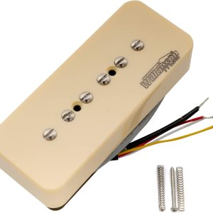 Wilkinson M Series P90 – Barra de jabón apilada, imán de cerámica, tamaño Humbucker, pastilla de cuello de recogida de bobina única, 10 K para Wilkinson M Series P90 – Barra de jabón apilada, imán de cerámica, tamaño Humbucker, pastilla de cuello de recogida de bobina única, 10 K para