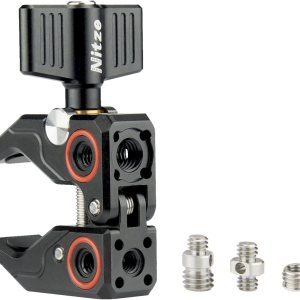 Nitze Super Clamp con tornillo de 14″ a 14″, tornillo de 14″ a 38″ y adaptador de rosca de 38″ a 14″ abrazadera de cangrejo para cámaras, Unbrellas, Nitze Super Clamp con tornillo de 14″ a 14″, tornillo de 14″ a 38″ y adaptador de rosca de 38″ a 14″ abrazadera de cangrejo para cámaras, Unbrellas,
