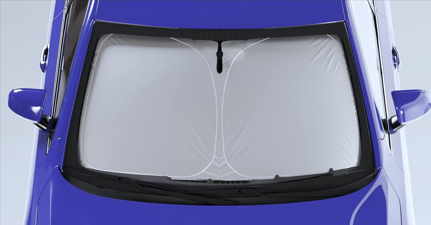 Autotech Park Parasol plegable compatible con Volvo S60 Sedán 2019-2024, reflectante UV y fácil almacenamiento, ajuste personalizado para parabrisas