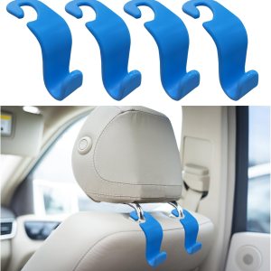 Paquete de 4 ganchos para reposacabezas de asiento de automóvil, elegante organizador de gancho para asiento trasero para bolso, bolso, ropa, Paquete de 4 ganchos para reposacabezas de asiento de automóvil, elegante organizador de gancho para asiento trasero para bolso, bolso, ropa,