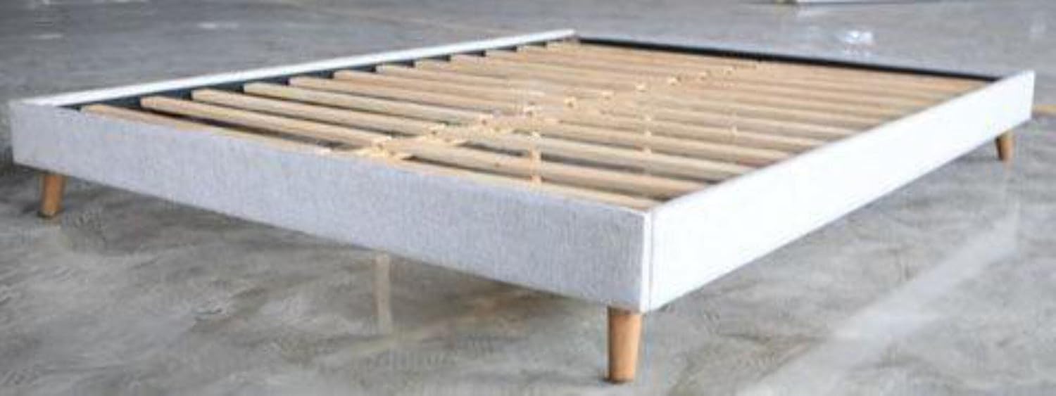 Signature Design by Ashley Base de cama tapizada Tannally, matrimonial, color beige