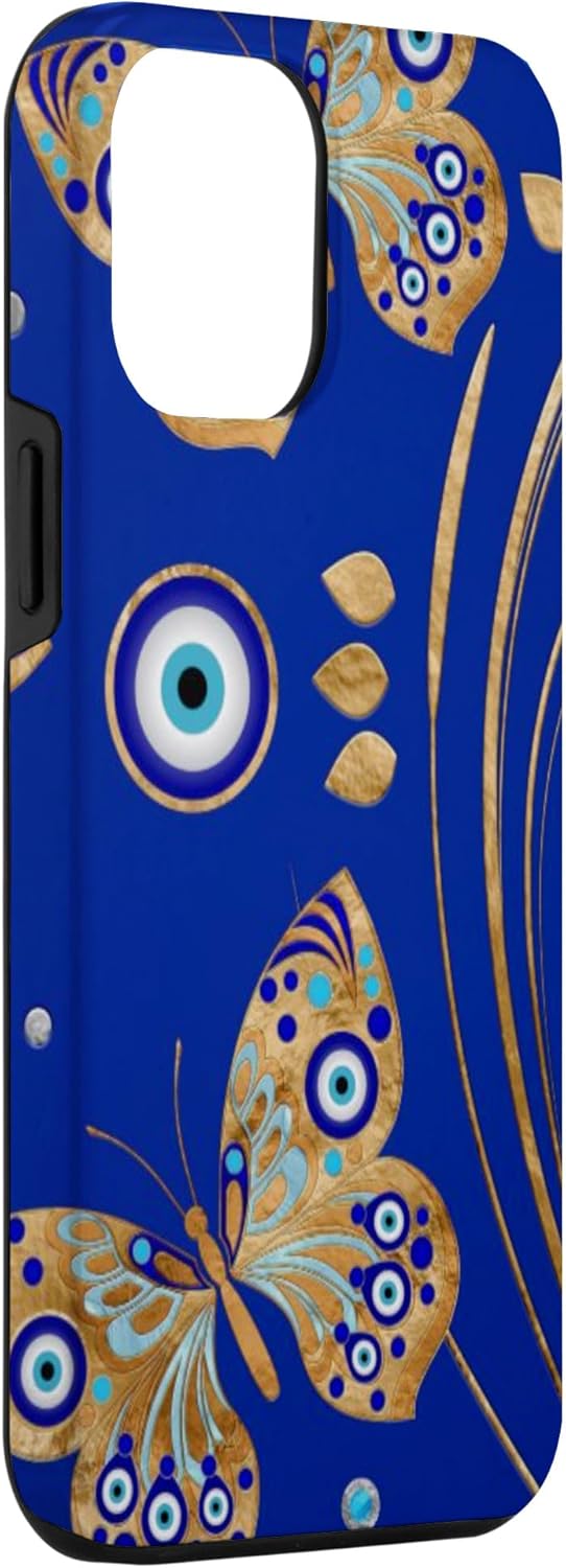 Funda para iPhone 12 Pro Max Butterfly Evil Eye Charm