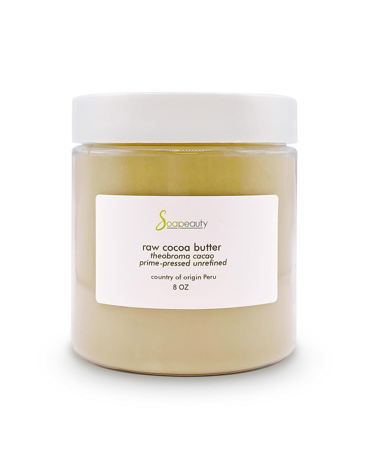 Soapeauty Manteca de cacao cruda sin refinar sin desodorizar  100% pura y natural  Recetas para el cuerpo, cabello y bricolaje, bálsamos labiales,