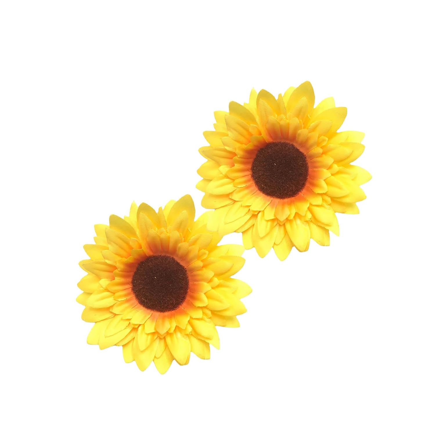 Pinzas para el pelo de girasol, pasadores de pelo de girasol, horquillas de girasol amarillo BBG55 (juego de 2 unidades, C)