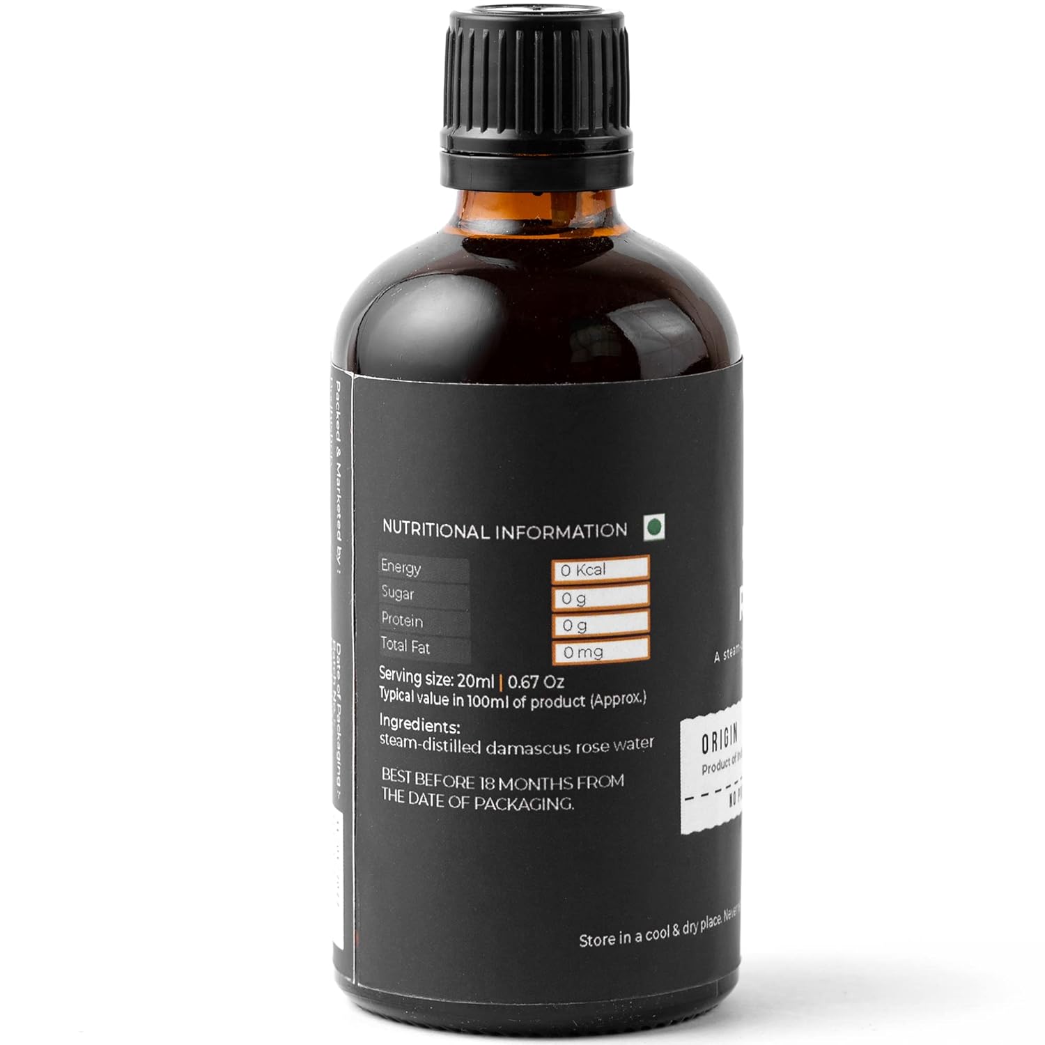 Govedic Agua de rosas para cocinar, hornear, cócteles  Agua de rosas 100% de grado alimenticio  Cuidado facial y capilar  Rosa de damasco comestible