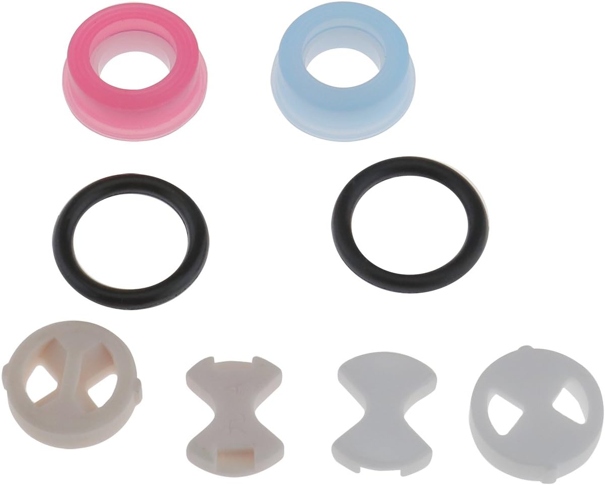 Micro Traders 8 unids disco de cerámica arandela de silicio inserto giro accesorios de reemplazo de herramientas para 12 “cuarto de vuelta cartuchos