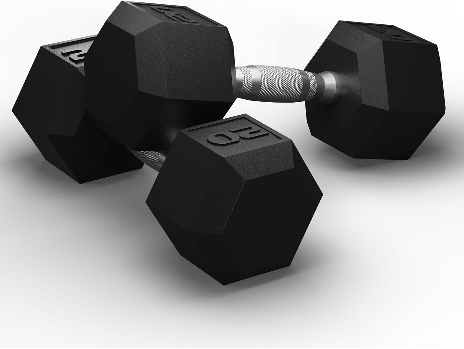 GRETERST Juego de mancuernas hexagonales con revestimiento de goma, pesas de mano para ejercicio y acondicionamiento físico para gimnasio en casa,