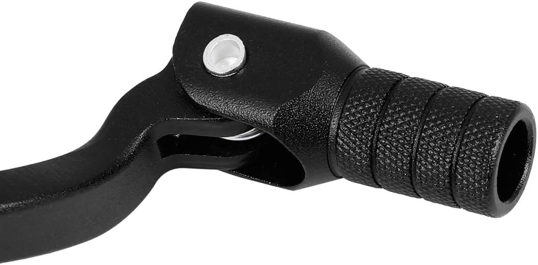 Palanca de cambios plegable de la motocicleta de la aleación de aluminio de 0,39 pulgadas negro