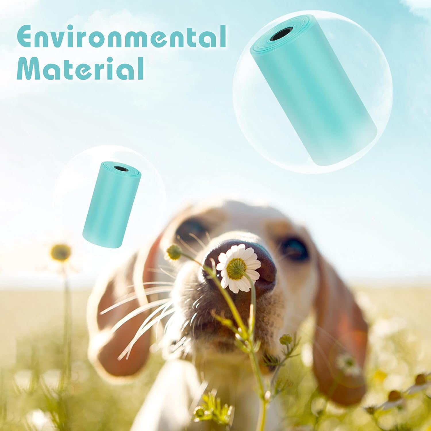 Toplive Rollos de bolsas para excrementos de perro, bolsas de basura para perros, extragruesas, fuertes, a prueba de fugas, 16 rollos (240 bolsas),