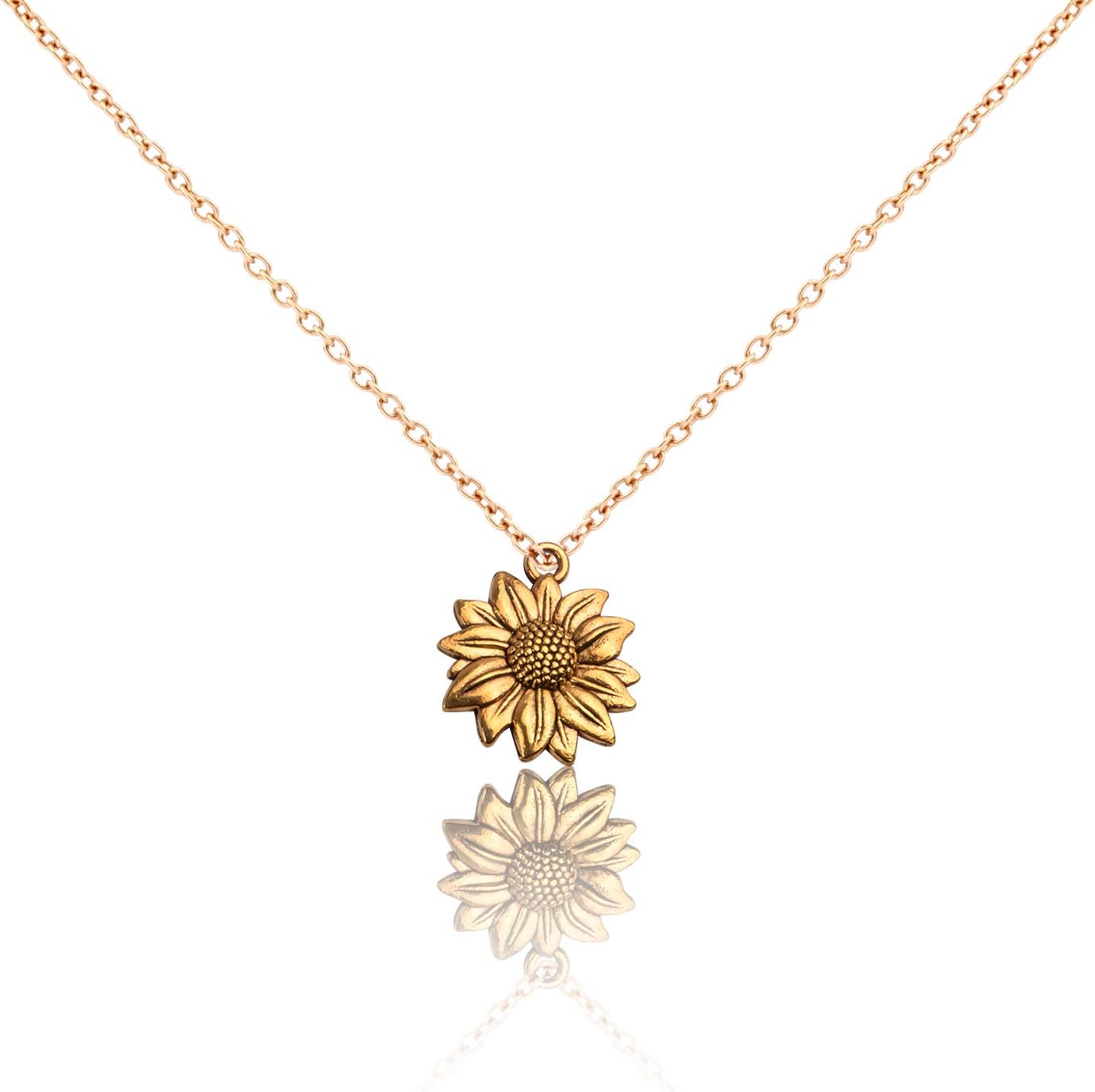 Aylifu 50 dijes vintage de girasol, suministros de flores de aleación, para hacer joyas, 10 estilos