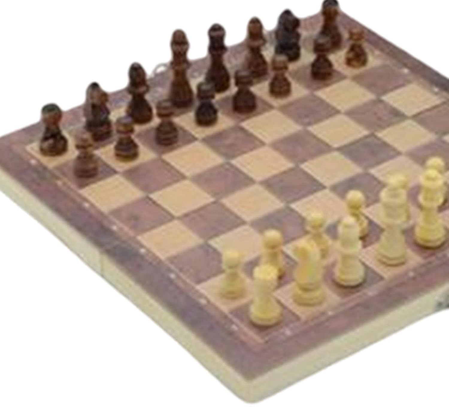 Yiju Juego de ajedrez 3 en 1, tablero plegable, portátil, ligero, estuche de viaje, ajedrez, damas, juegos de backgammon para principiantes, juegos