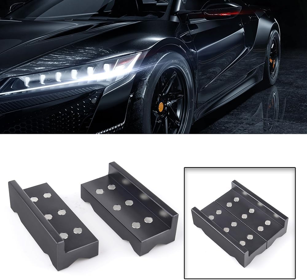 Negro 4 “aluminio Vise Jaw Protective Inserts AN Fitting Vice Jaw Covers con magnético para una amplia gama de vicios