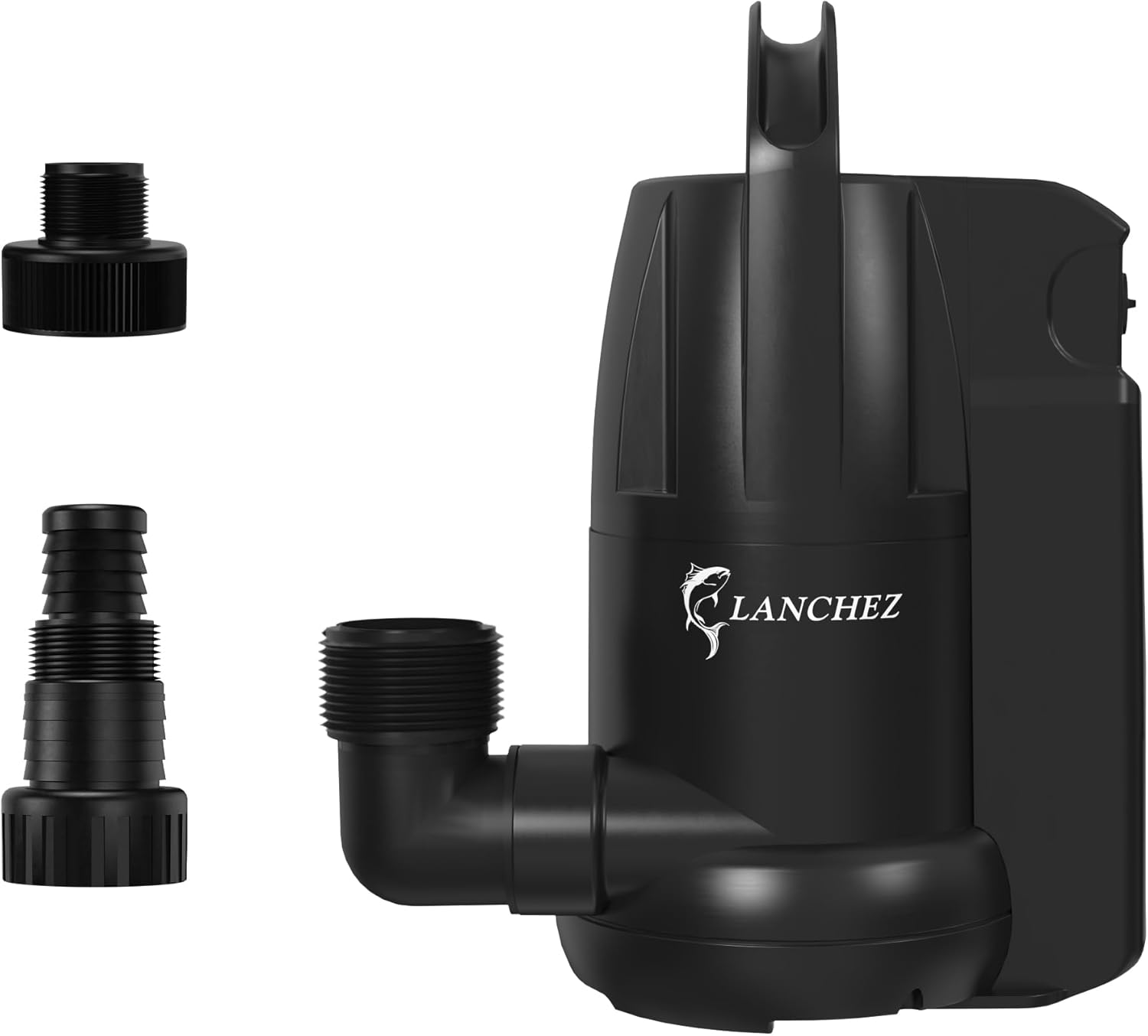 Bomba sumergible de sumidero de agua de 12 HP 3330 GPH con interruptor de flotador integrado para transferencia de drenaje de agua limpia, cable de