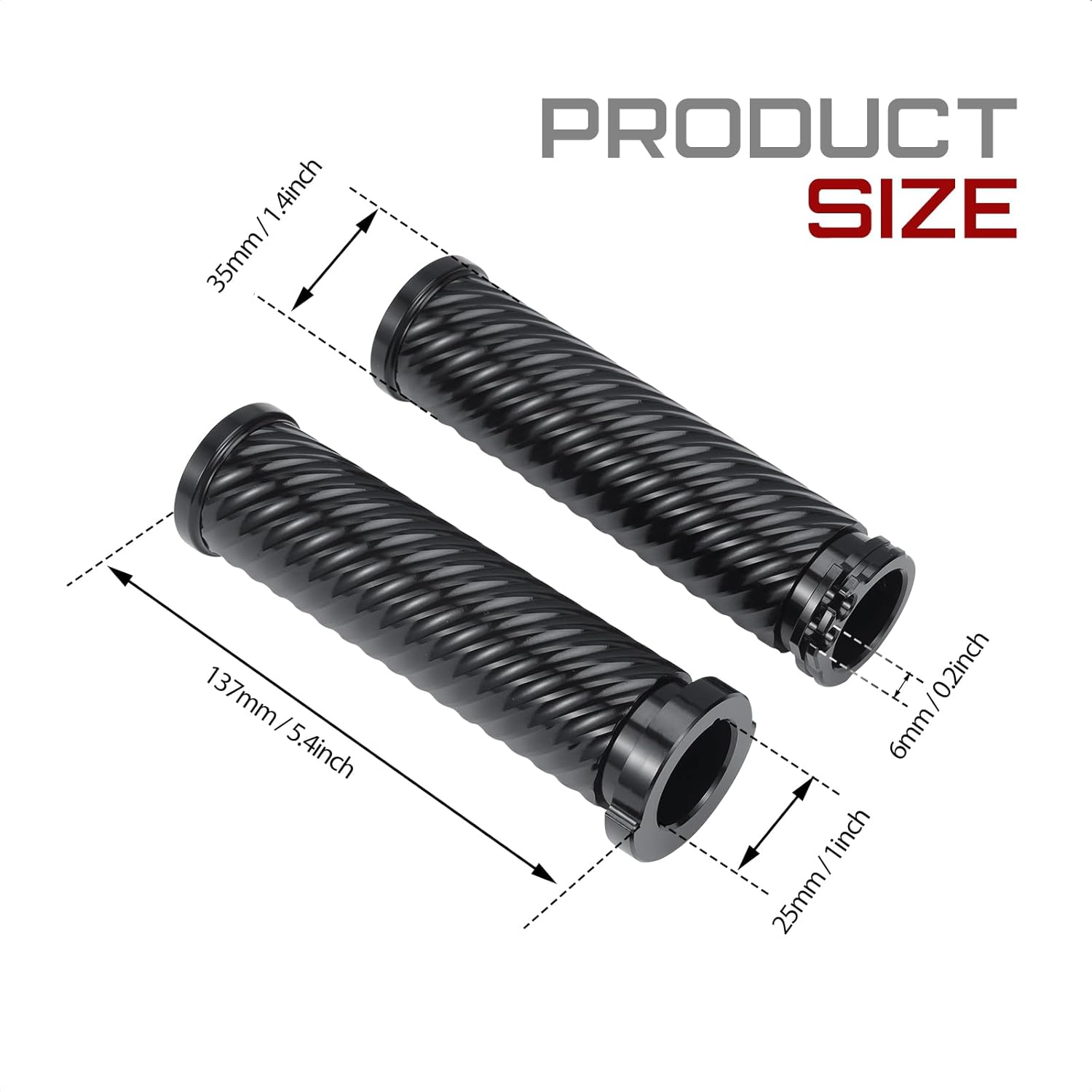 Manillar CNC de aluminio negro para motocicleta, agarre para Harley Sportster Touring Dyna Softail