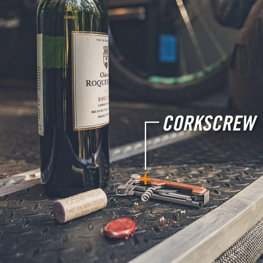 Gerber Gear Armbar Cork, navaja de bolsillo multiherramienta con tornillo de corcho, naranja