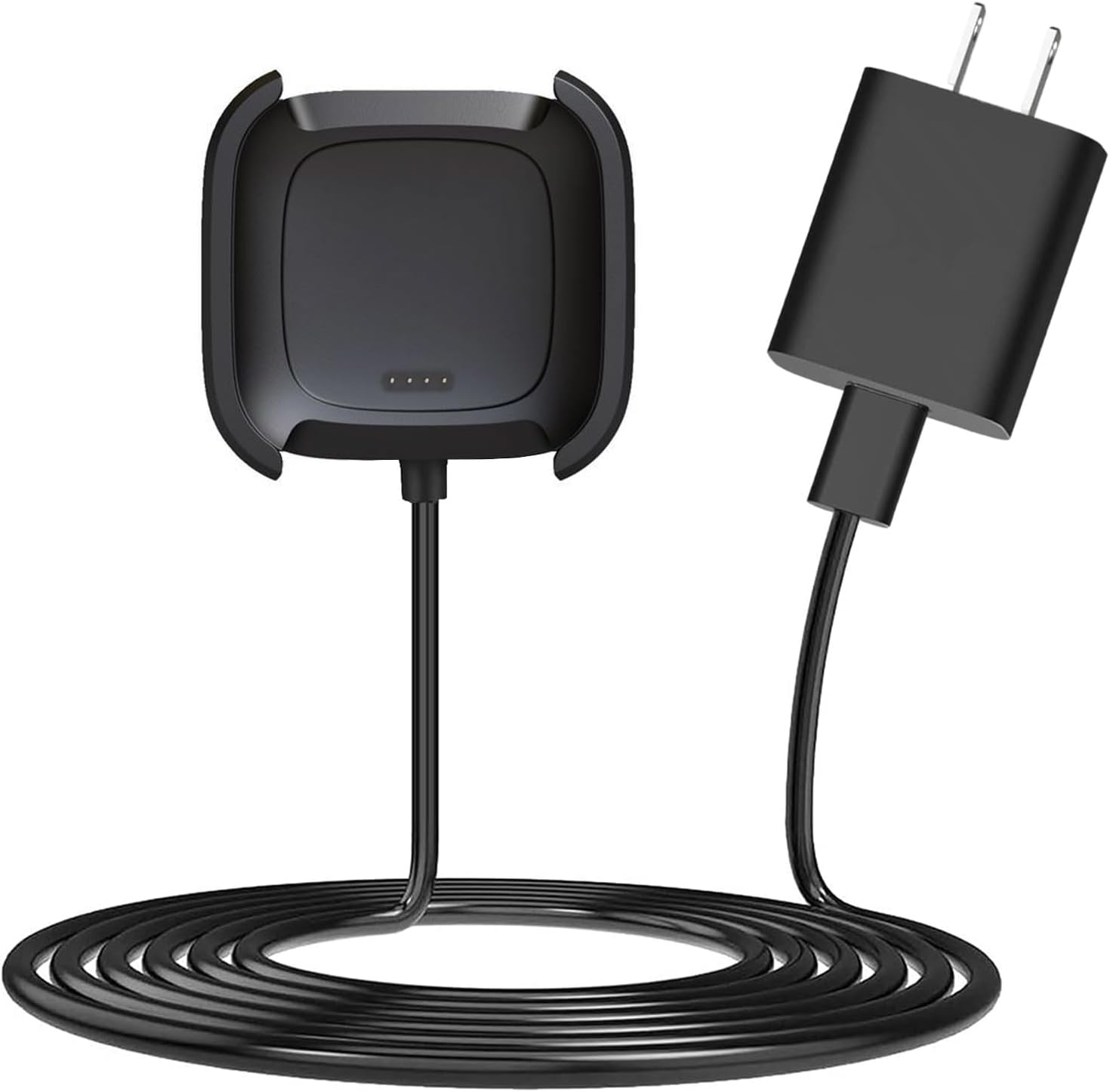 Cargador de pared para Fitbit Versa 2, cable de cargador Fitbit Versa 2, adaptador de reloj inteligente Versa 2, bloque de carga y base de carga