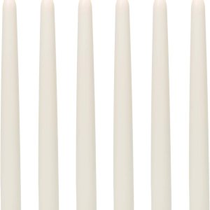 WYZworks Paquete de 6 velas LED sin llama de 11 pulgadas, color marfil, cera real, parpadeantes, funciona con pilas, para vacaciones, Navidad, San WYZworks Paquete de 6 velas LED sin llama de 11 pulgadas, color marfil, cera real, parpadeantes, funciona con pilas, para vacaciones, Navidad, San