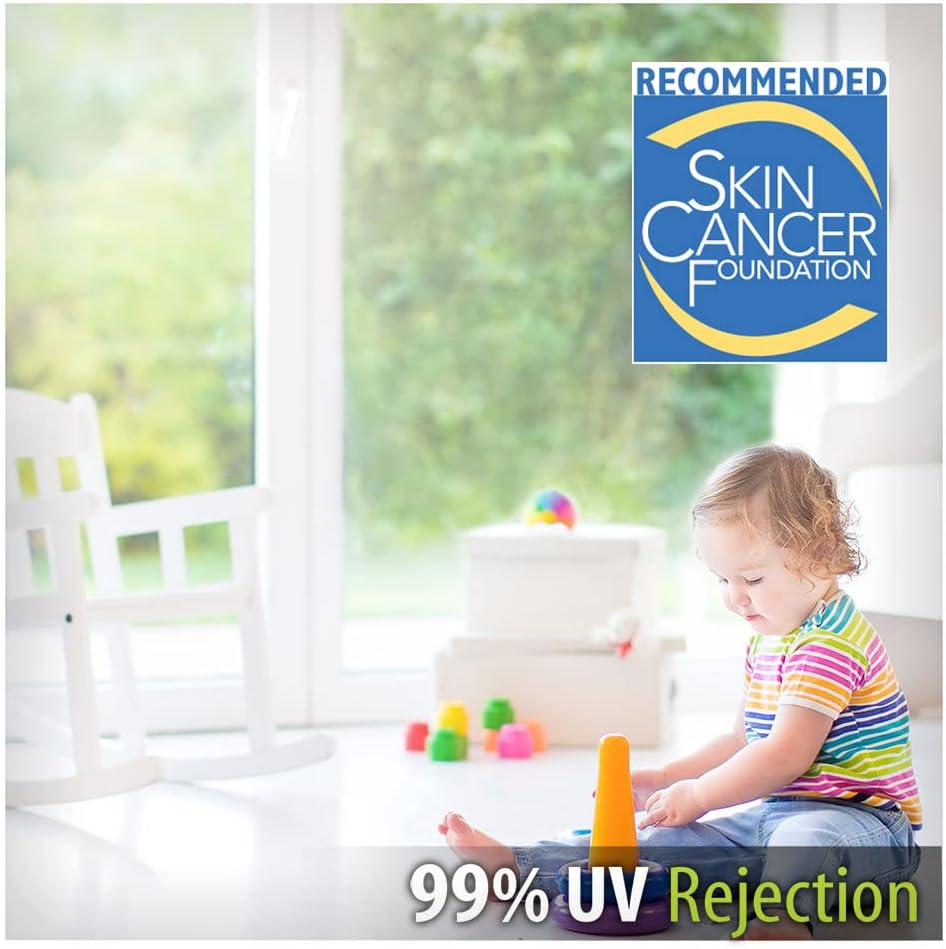 BDF S2M – Película transparente para ventana con bloqueo UV (60 pulgadas x 50 pies)