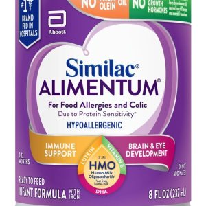 Similac Alimentum con fórmula infantil hipoalergénica 2′-FL HMO, para alergias alimentarias y cólicos*Adecuado para sensibilidad a la lactosa, Similac Alimentum con fórmula infantil hipoalergénica 2′-FL HMO, para alergias alimentarias y cólicos*Adecuado para sensibilidad a la lactosa,