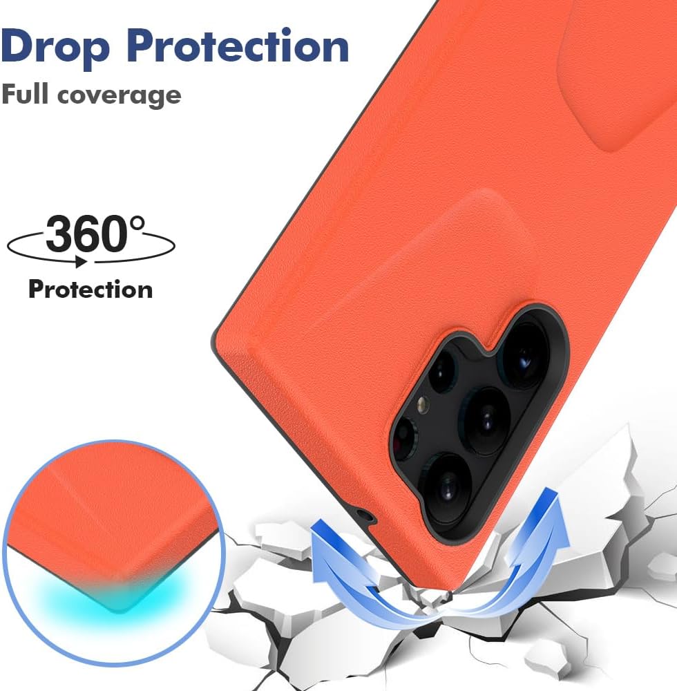 Callyue Funda para Samsung Galaxy S22 Ultra, probada en caídas de 14 pies, protección a prueba de golpes, funda de doble capa para Samsung Galaxy