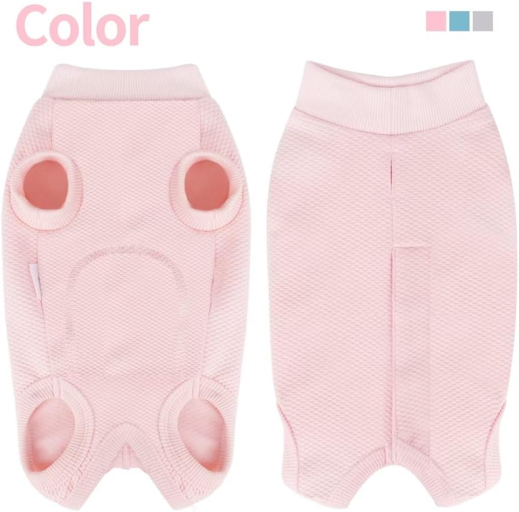 Frienperro Traje de recuperación para perros, camisa de cirugía de esterilización para perras, mameluco, pijama para mascotas, alternativa al cuello