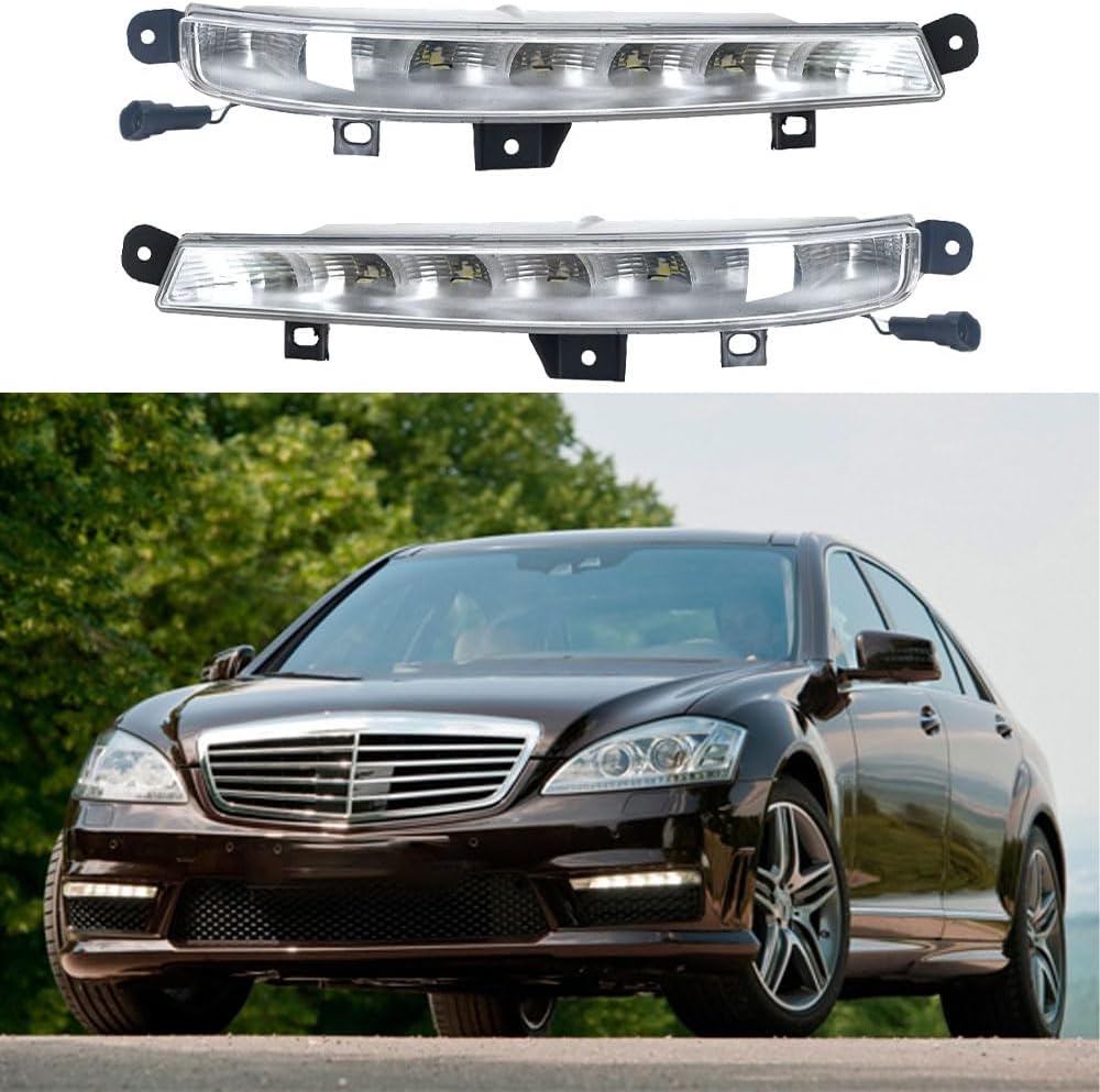 Para Mercedes Benz W221 S63 AMG 2007-2013 Luz antiniebla DRL Correr diurna Luces de la lámpara 2218201356 2218201456 izquierda y derecha