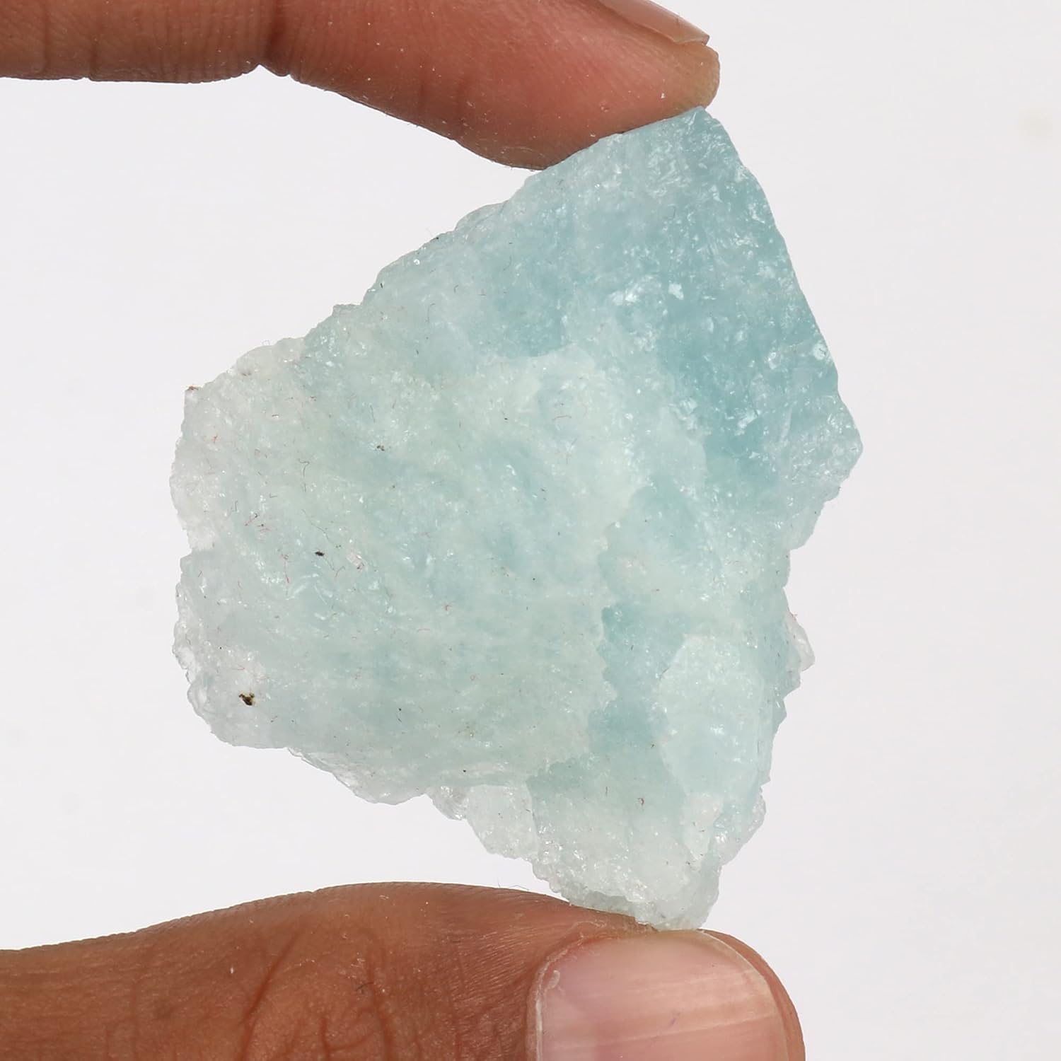GEMHUB 164.55 CT – Cristal de cristal áspero de aguamarina de grado A, cristal curativo suelto de chakra natural para bombeo, corte, lapidario, reiki