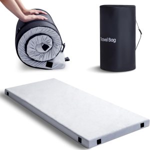 MUUEGM Colchón de espuma viscoelástica para campamento, tapete de dormir CertiPUR-US, colchón enrollable portátil para adultos, tienda de campaña, MUUEGM Colchón de espuma viscoelástica para campamento, tapete de dormir CertiPUR-US, colchón enrollable portátil para adultos, tienda de campaña,