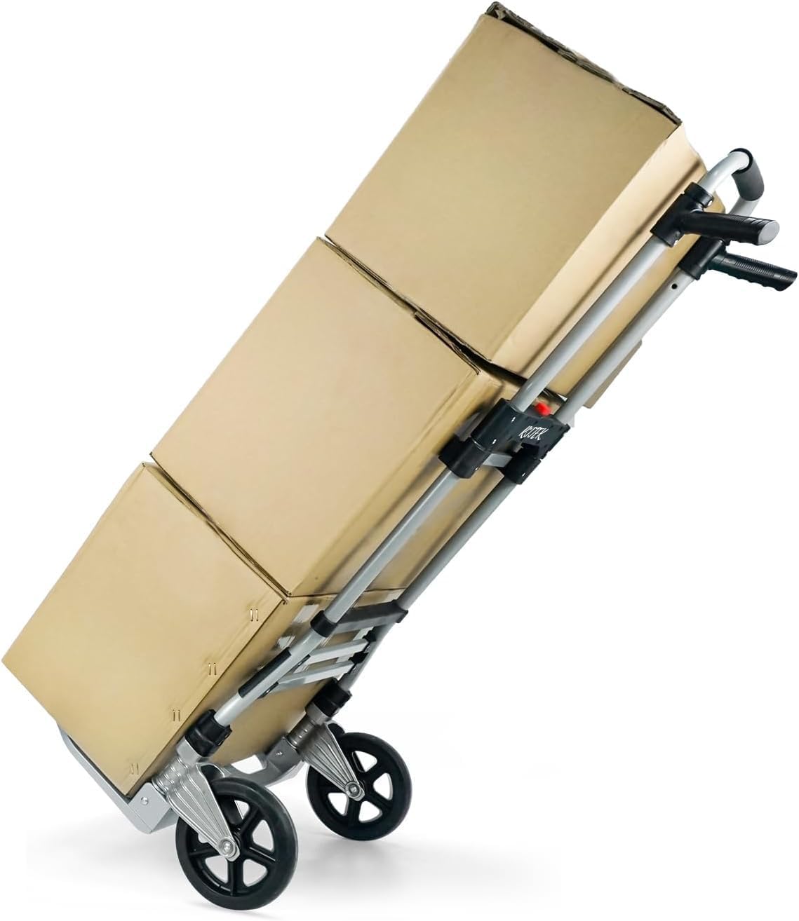 Versión mejorada Carro de mano plegable de alta resistencia y capacidad de 350 libras, mango telescópico, carrito de carrito, carrito de equipaje,