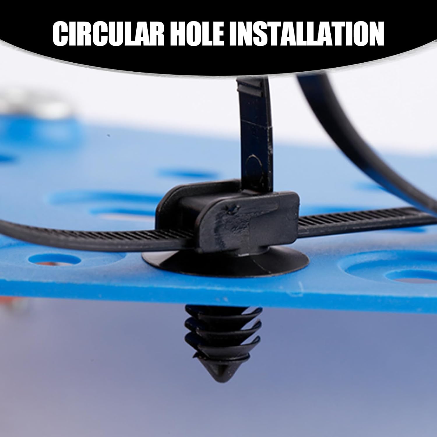 100 bridas para cables con hebilla de automóvil, bridas ajustables para cables, surtido de autobloqueo de montaje a presión, combinación de piezas