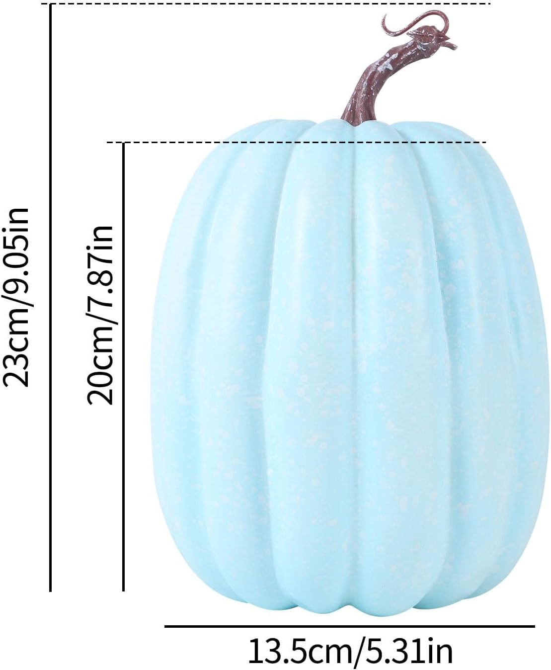 Yiiciovy Calabazas falsas grandes para decorar calabazas de espuma decorativas grandes para decoración de otoño, calabazas artificiales de plástico