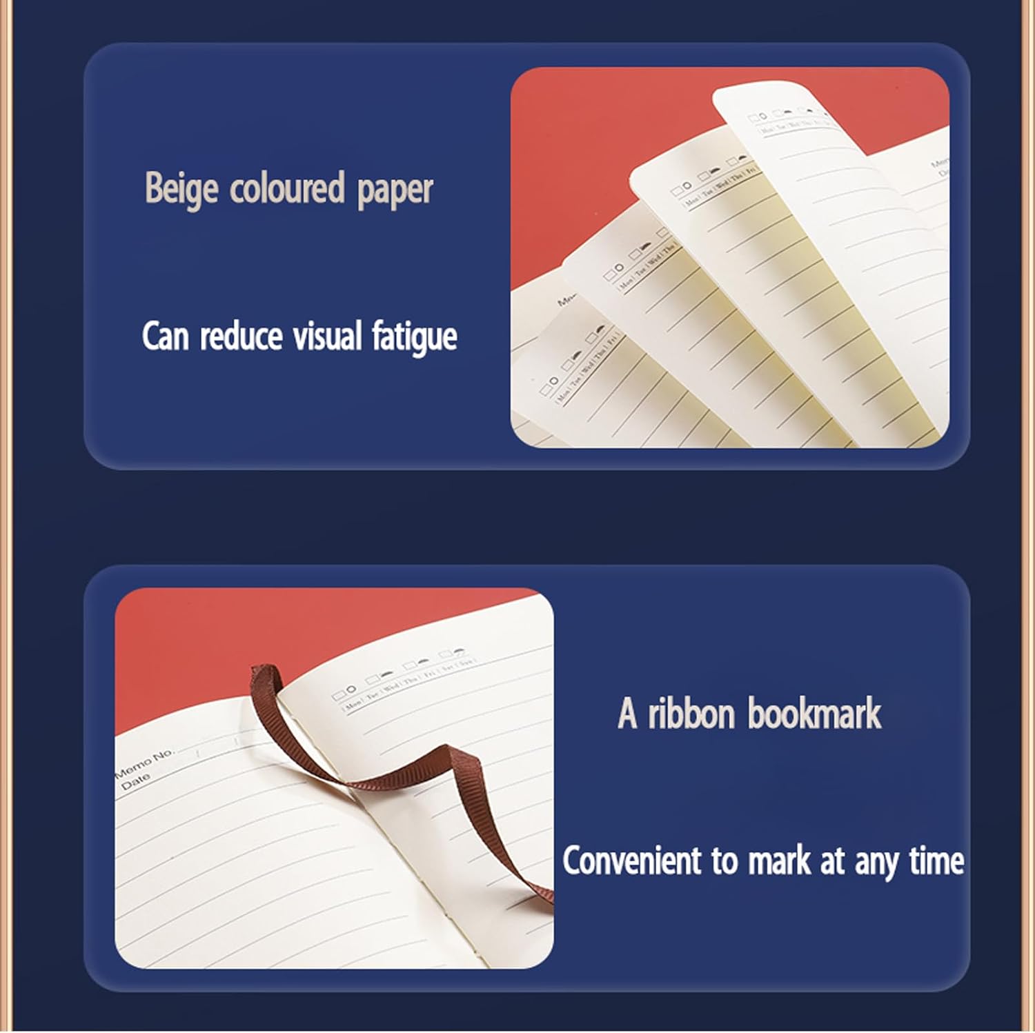 Diario para mujeres y hombres, de piel sintética, cuaderno de viaje A5, con rayas universitarias, 200 páginas forradas, diario personal plano con