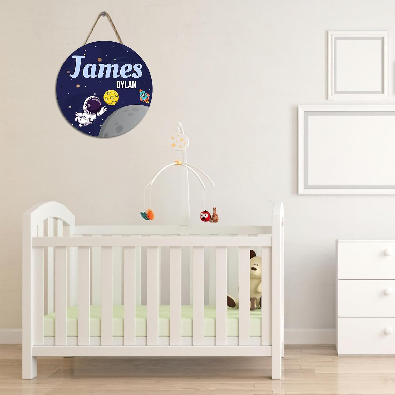 Letrero personalizado de anuncio de nacimiento de bebé, letreros personalizados con nombre de bebé para guardería, hospital, niño y niña, letrero de